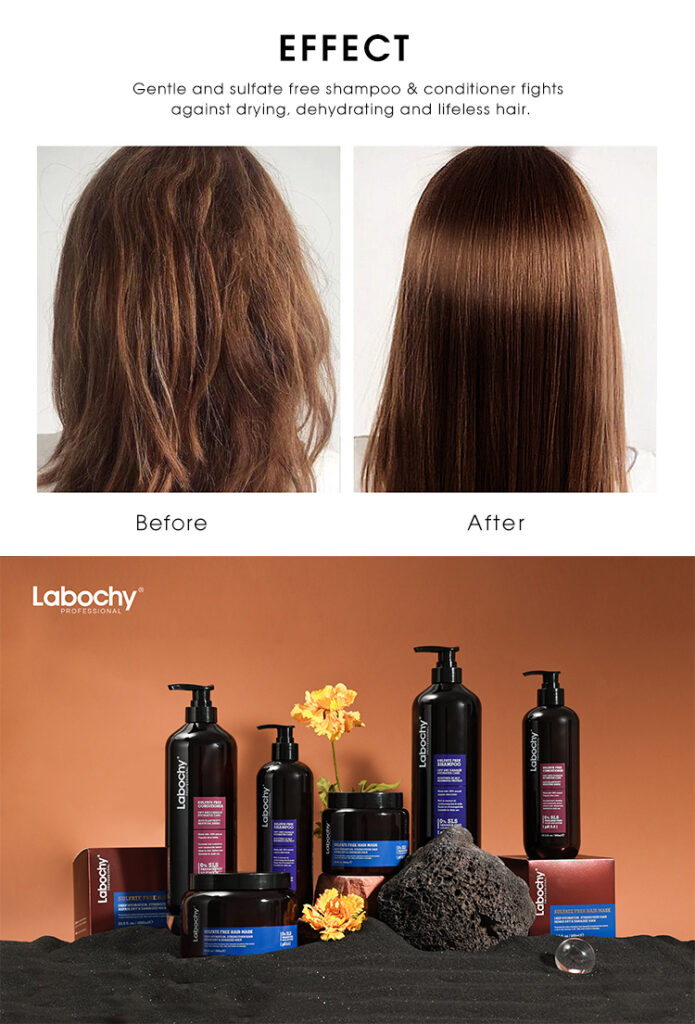 Before and after comparison of using the product
